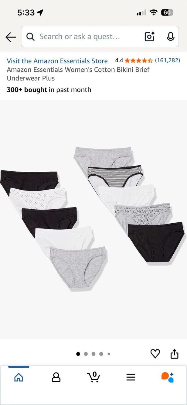 New 10 Pack Women’s Bikini Underwear Size Large